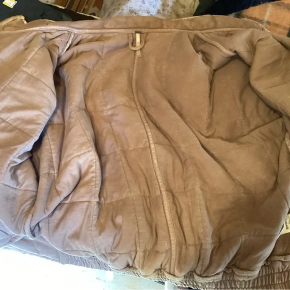 Free People Dolman Quilted Jacket M Champagne Diamonds - Picture 16 of 16